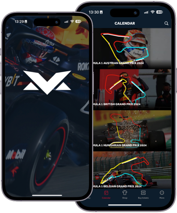 Mockup Max Verstappen application