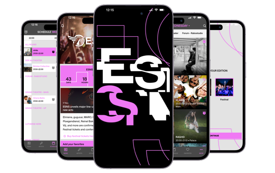 ESNS App Mockup